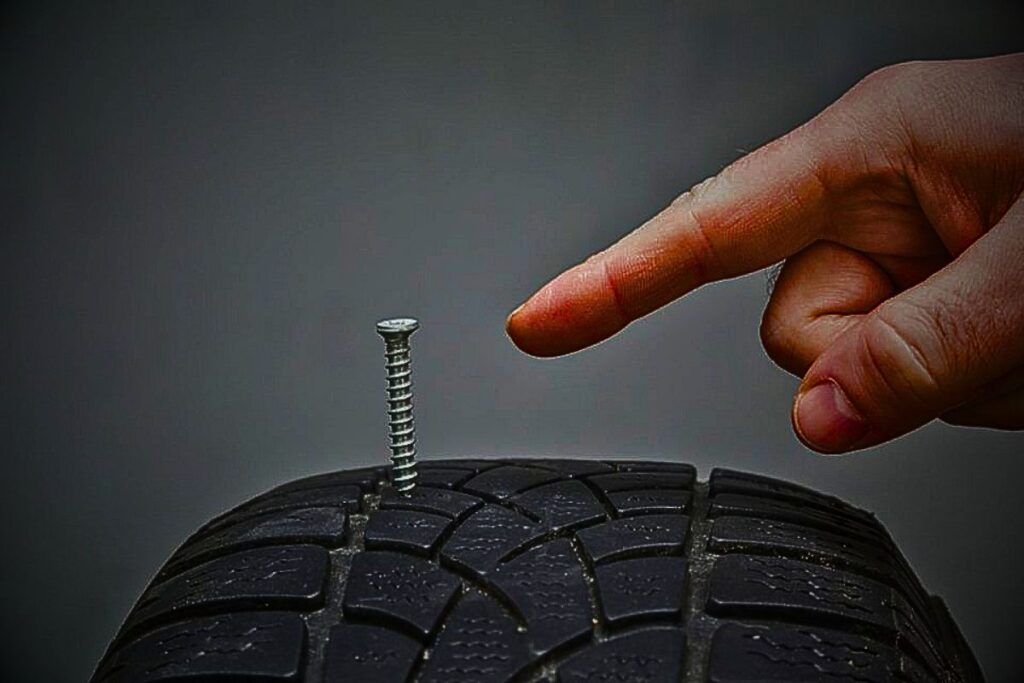 Bolt in Tire